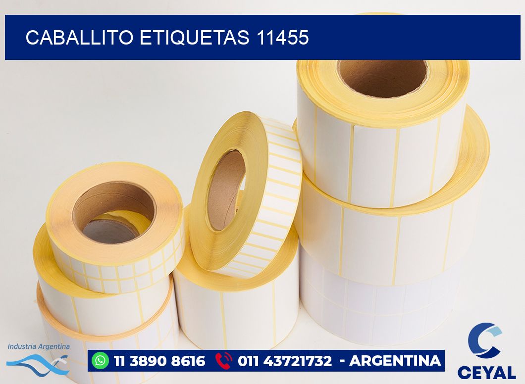 Caballito etiquetas 11455