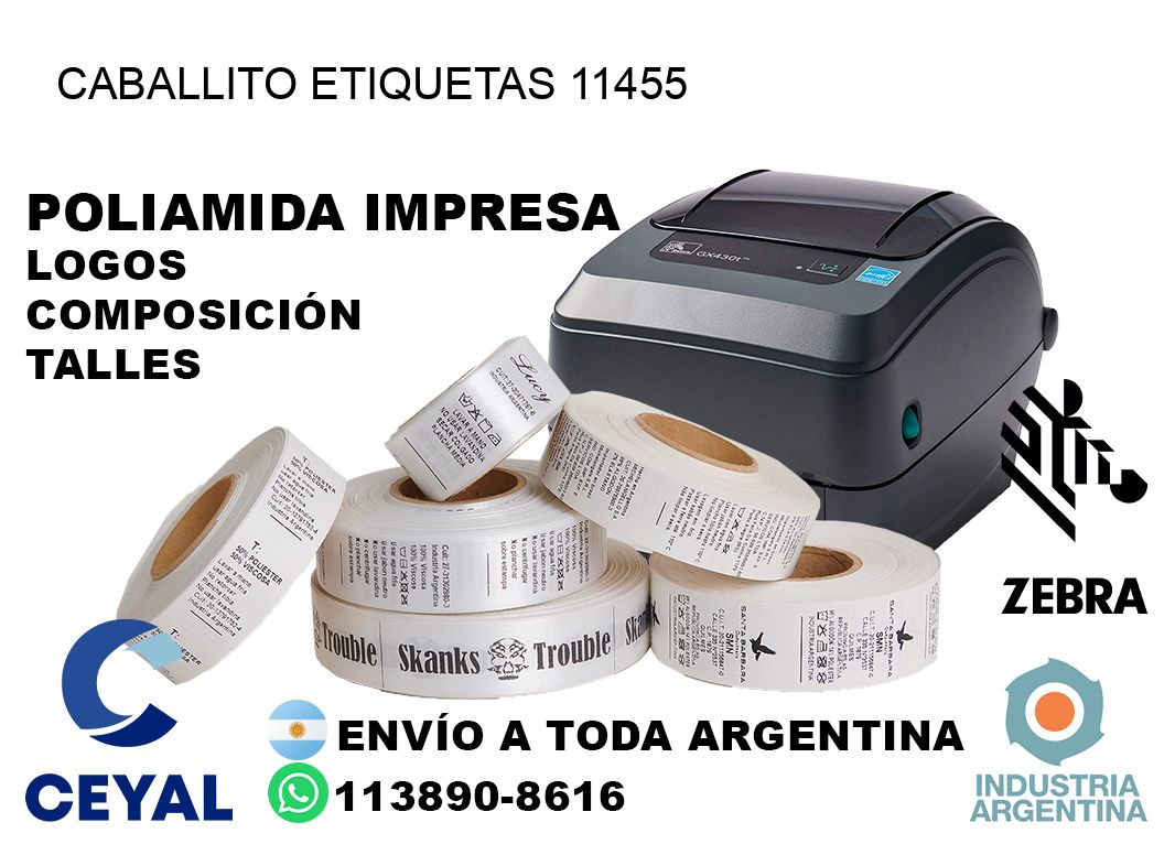 Caballito etiquetas 11455