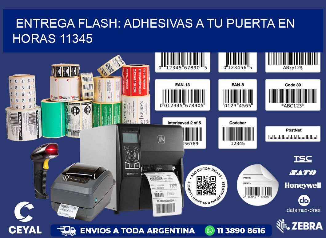 Entrega Flash: Adhesivas A Tu Puerta en Horas 11345