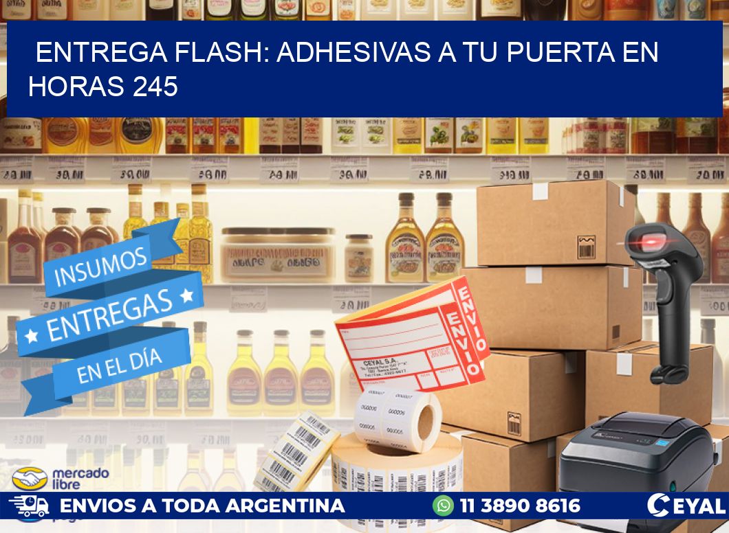 Entrega Flash: Adhesivas A Tu Puerta en Horas 245