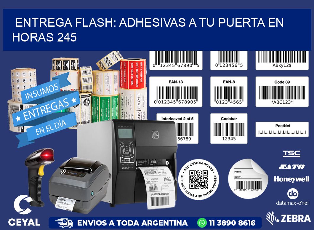 Entrega Flash: Adhesivas A Tu Puerta en Horas 245
