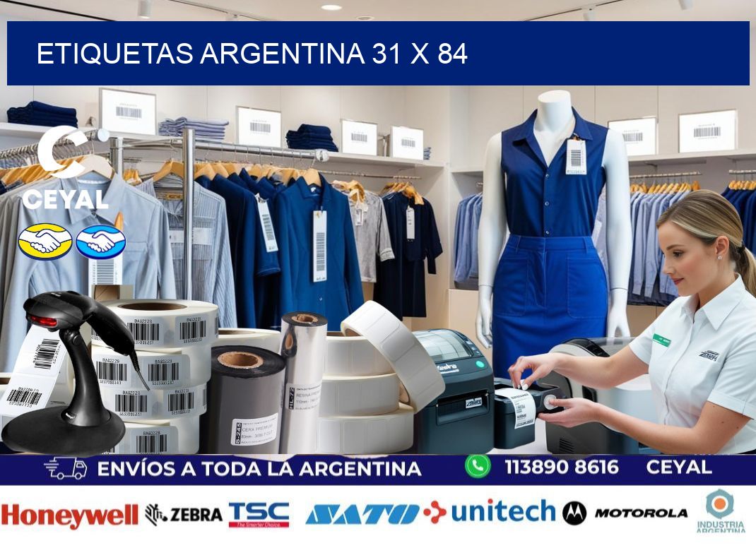Etiquetas argentina 31 x 84