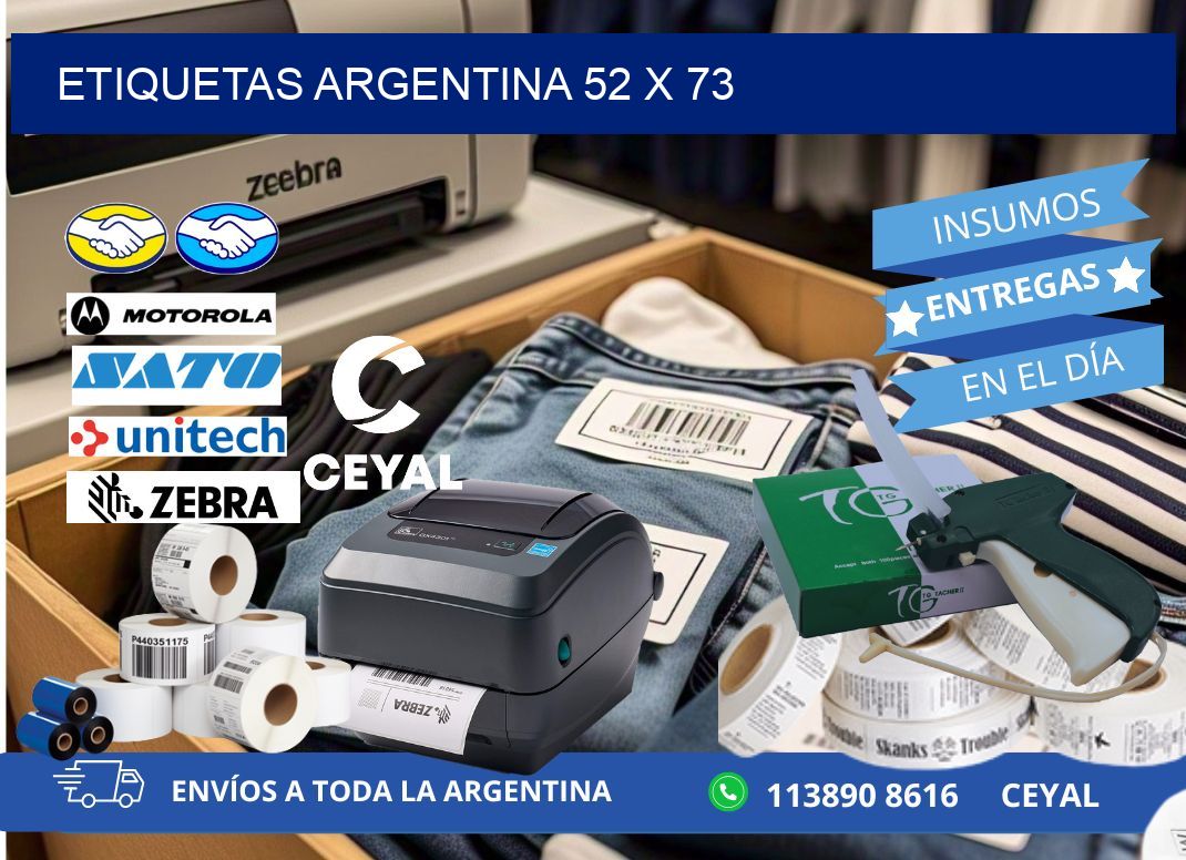 Etiquetas argentina 52 x 73