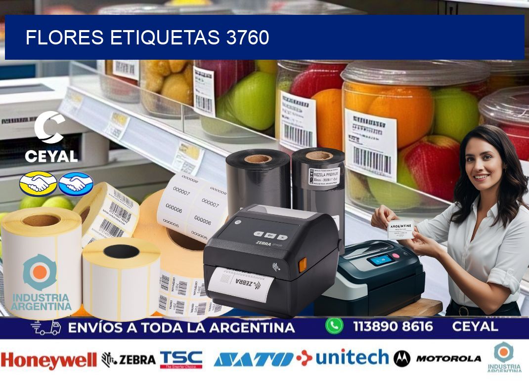 Flores etiquetas 3760