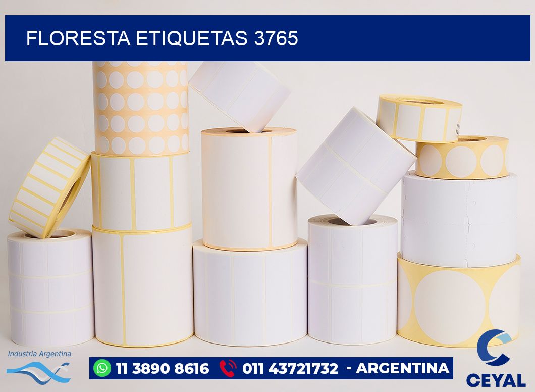 Floresta etiquetas 3765