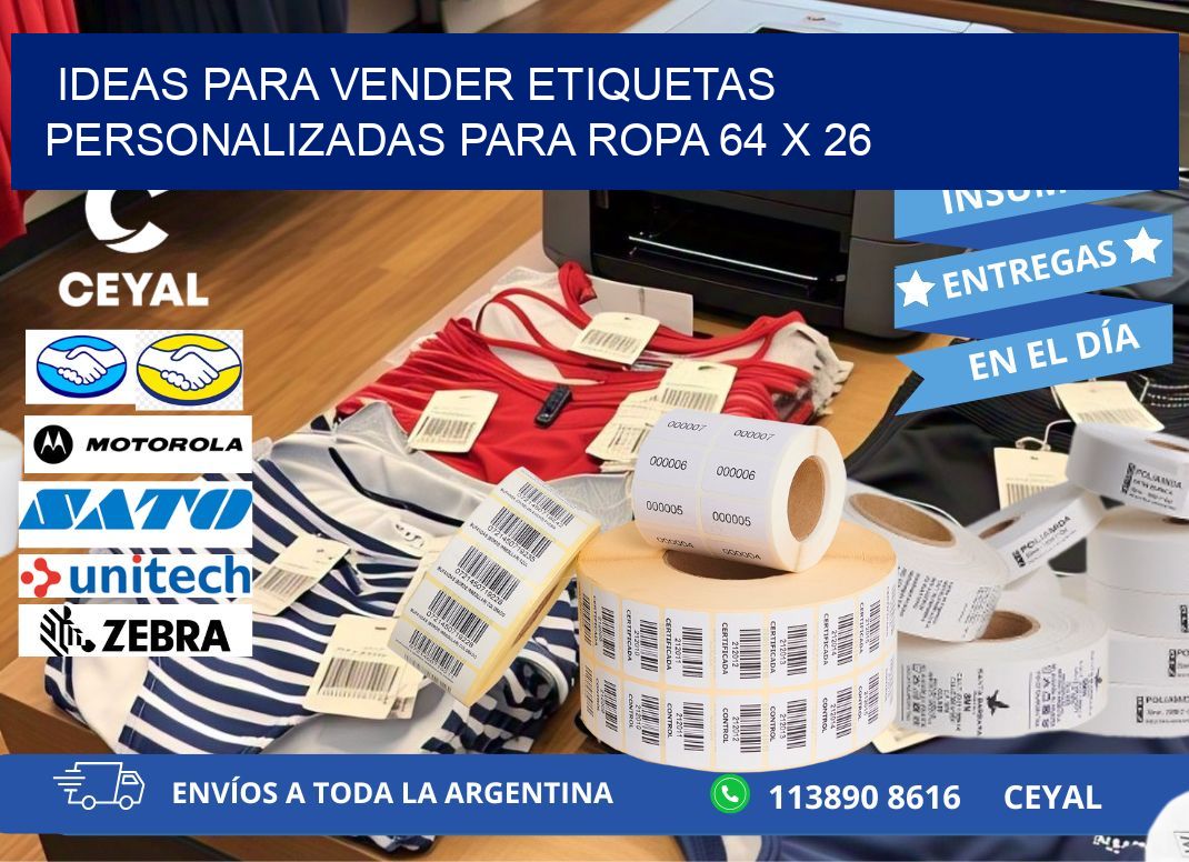Ideas para Vender Etiquetas Personalizadas para Ropa 64 x 26