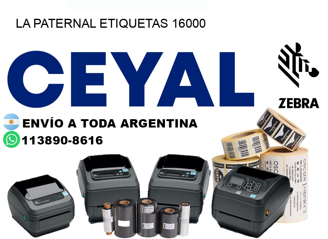 La Paternal etiquetas 16000