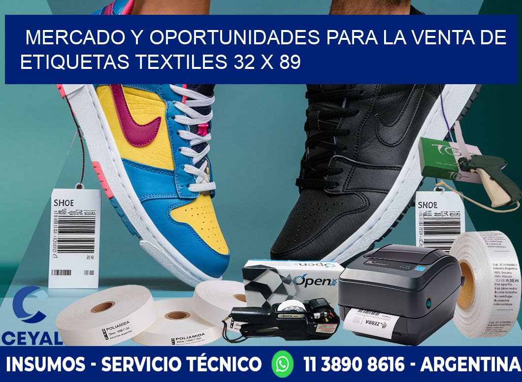 Mercado y Oportunidades para la Venta de Etiquetas Textiles 32 x 89