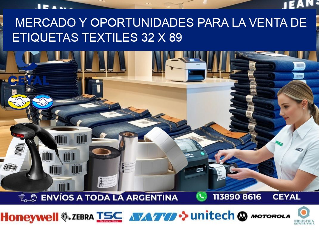 Mercado y Oportunidades para la Venta de Etiquetas Textiles 32 x 89
