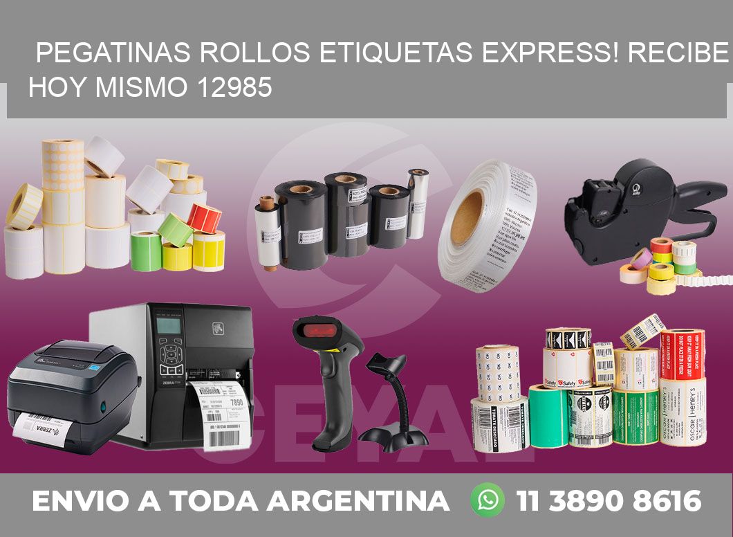 Pegatinas rollos etiquetas Express! Recibe Hoy Mismo 12985