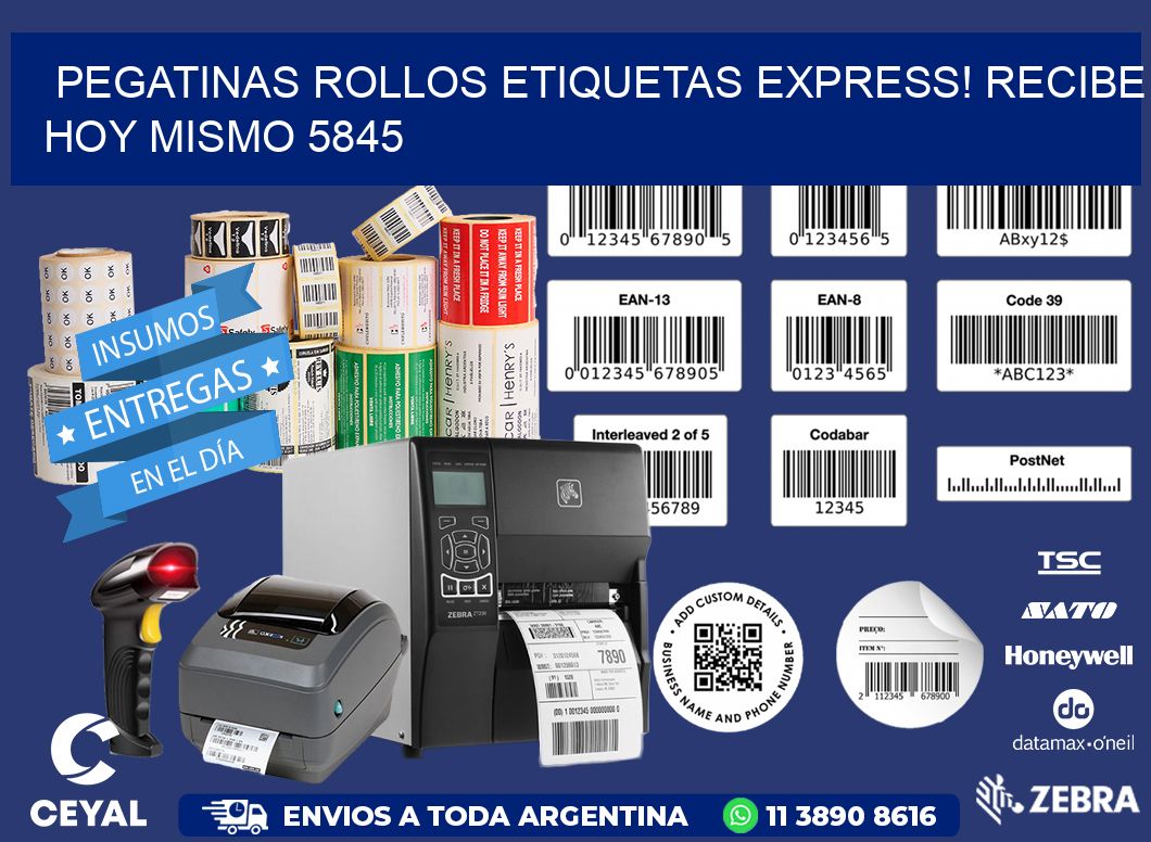 Pegatinas rollos etiquetas Express! Recibe Hoy Mismo 5845