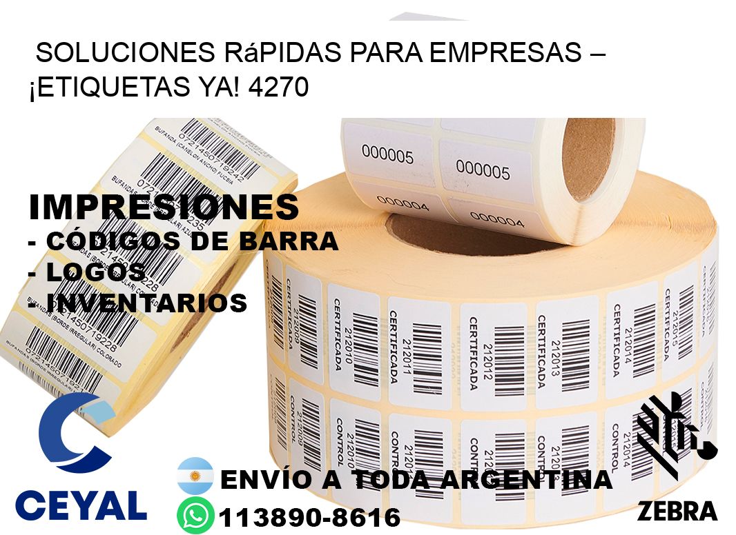 Soluciones Rápidas para Empresas – ¡Etiquetas Ya! 4270