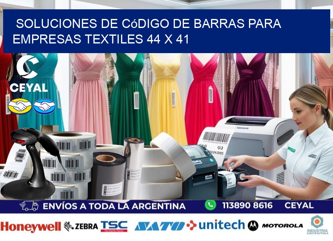 Soluciones de Código de Barras para Empresas Textiles 44 x 41