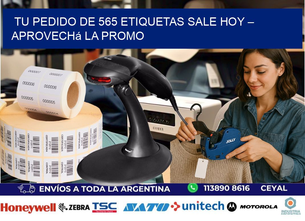 Tu Pedido de 565 etiquetas Sale Hoy – Aprovechá la Promo