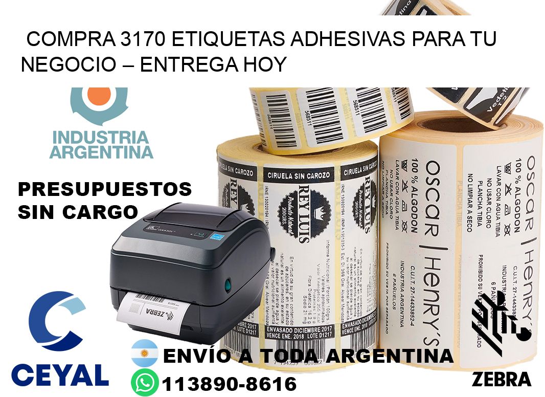 compra 3170 Etiquetas Adhesivas para Tu Negocio – Entrega Hoy