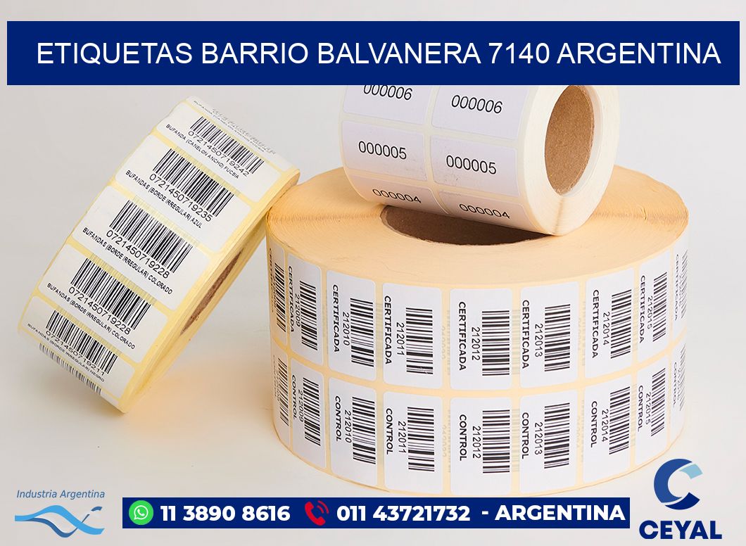 etiquetas barrio balvanera 7140 argentina