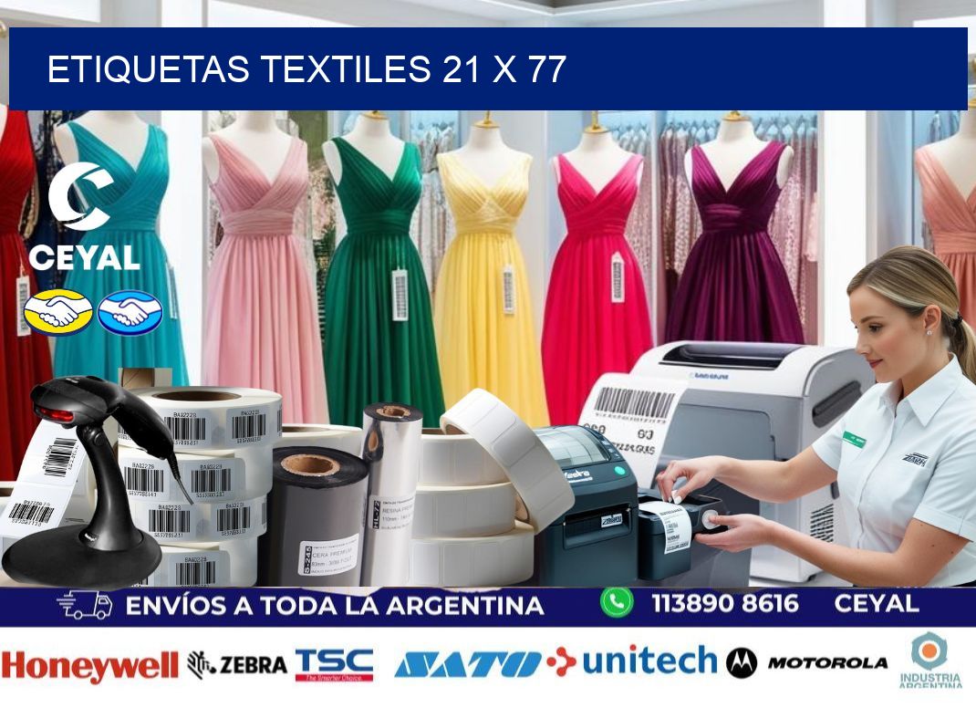 etiquetas textiles 21 x 77