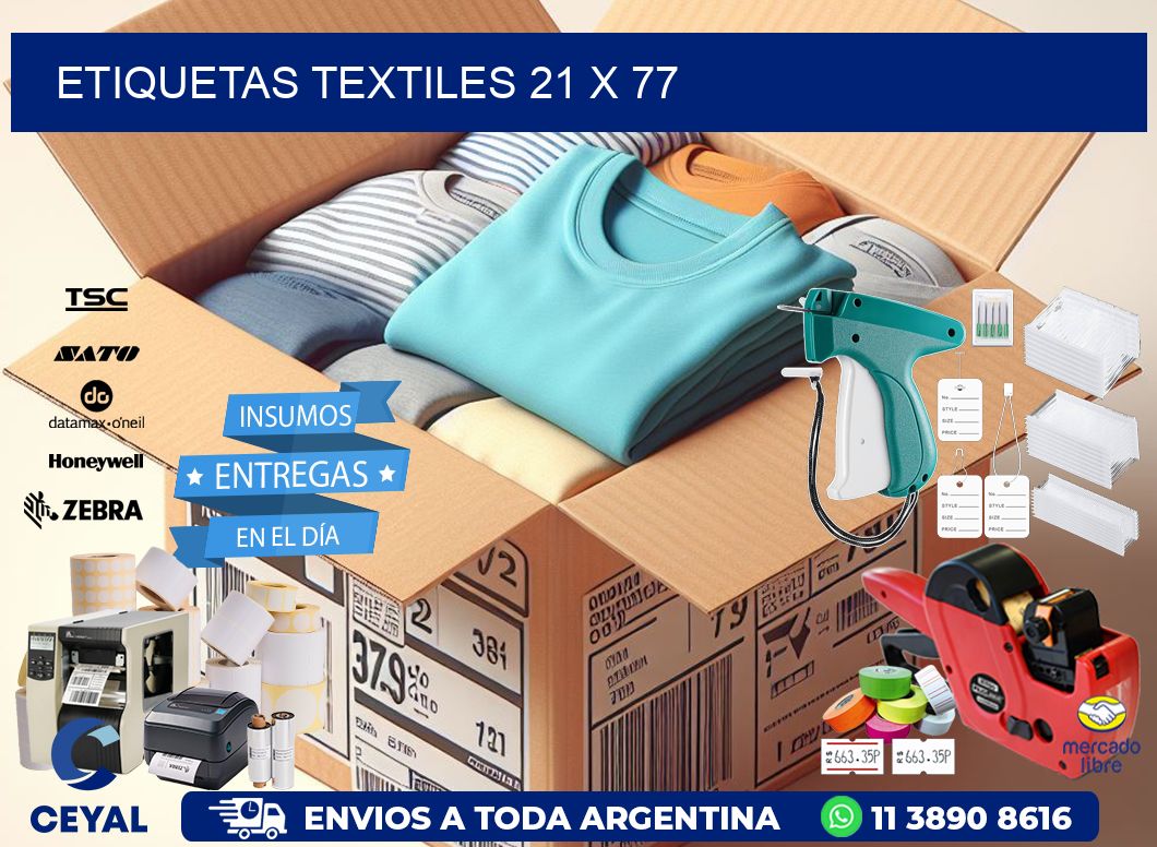 etiquetas textiles 21 x 77