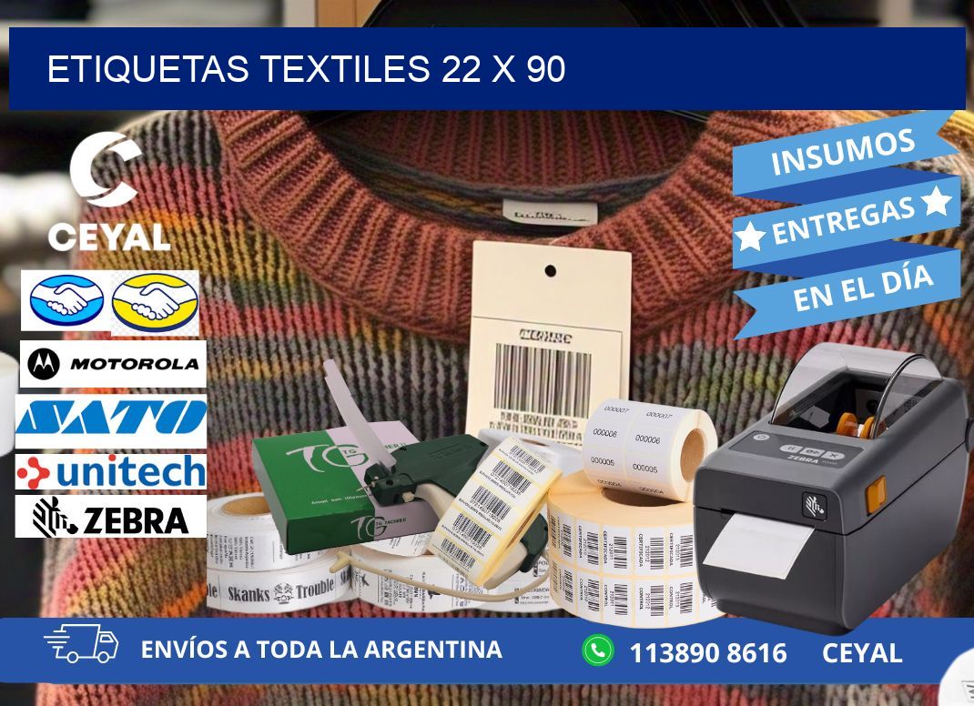 etiquetas textiles 22 x 90