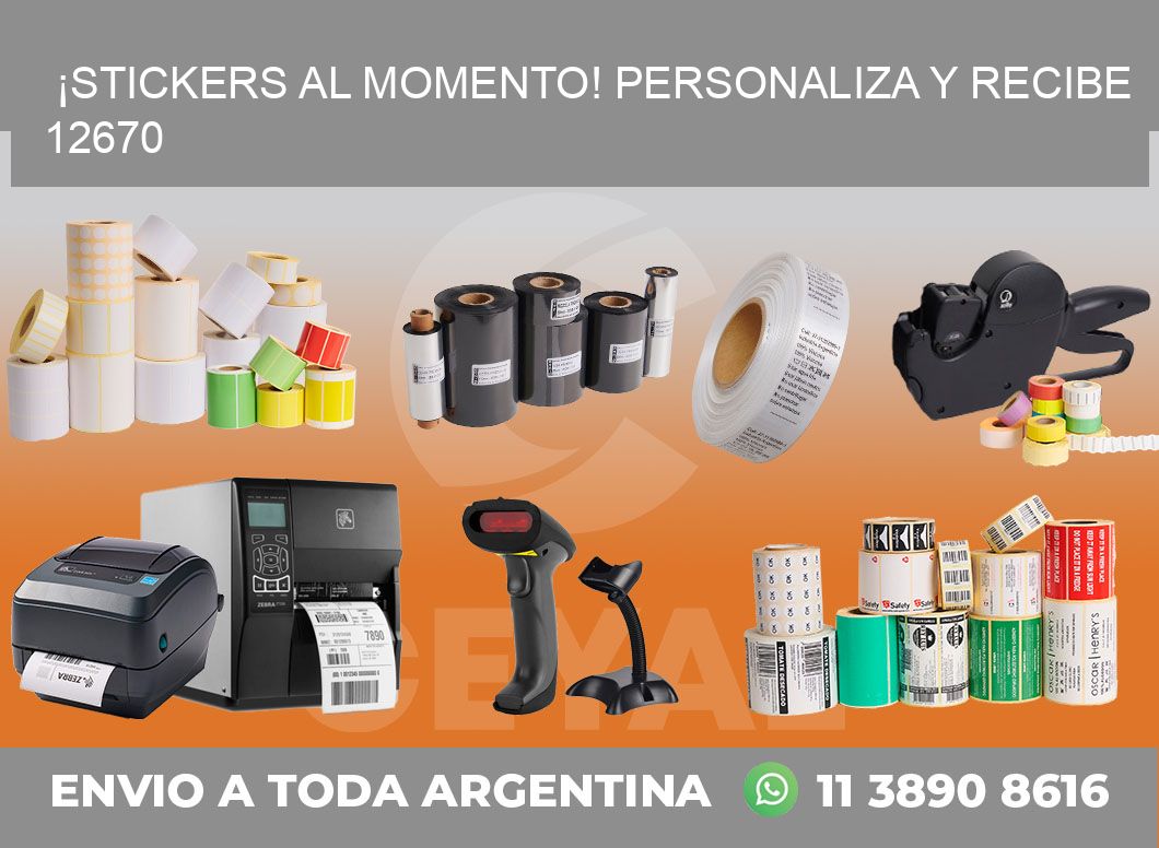 ¡Stickers al Momento! Personaliza y Recibe 12670