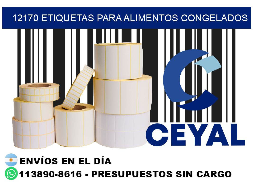 12170 Etiquetas para alimentos congelados