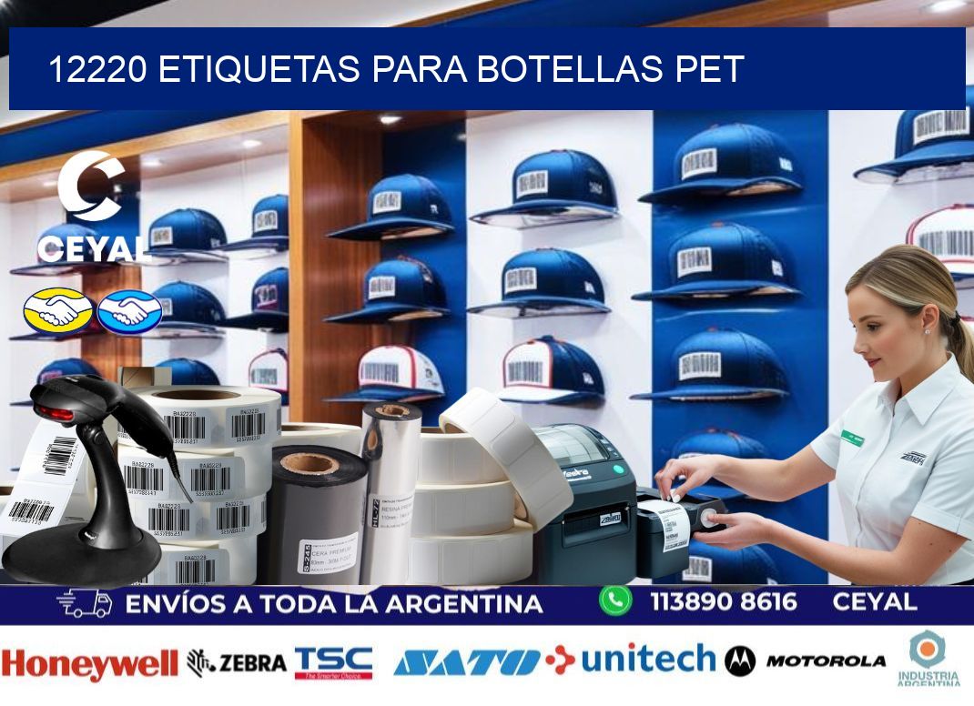 12220 Etiquetas para botellas PET