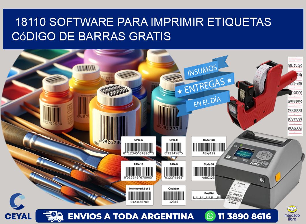 18110 Software para imprimir etiquetas código de barras gratis