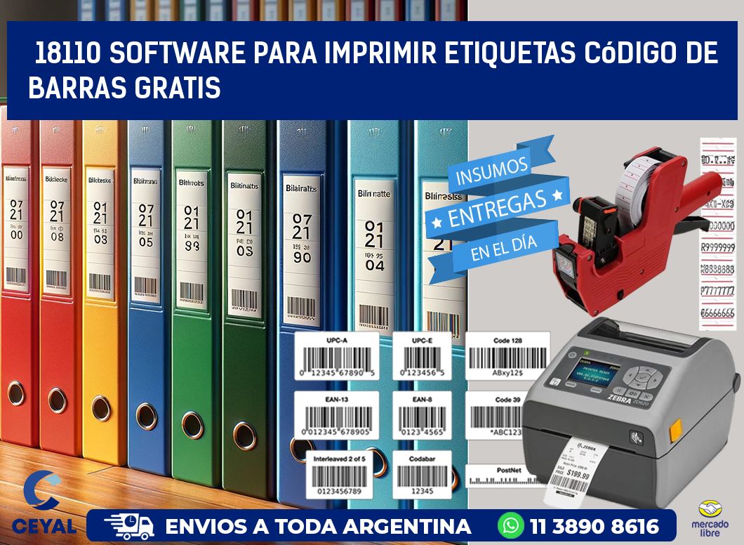 18110 Software para imprimir etiquetas código de barras gratis