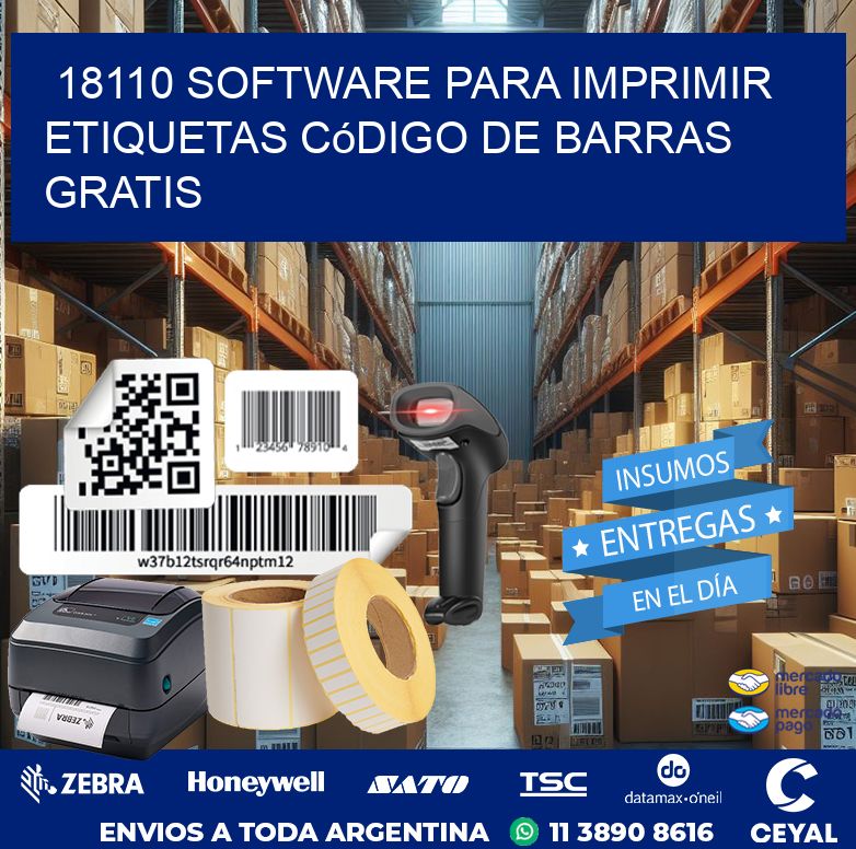18110 Software para imprimir etiquetas código de barras gratis