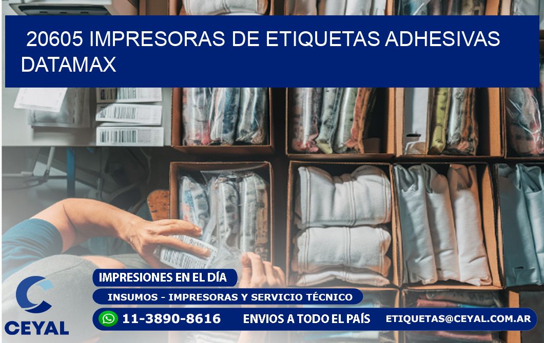 20605 impresoras de etiquetas adhesivas datamax