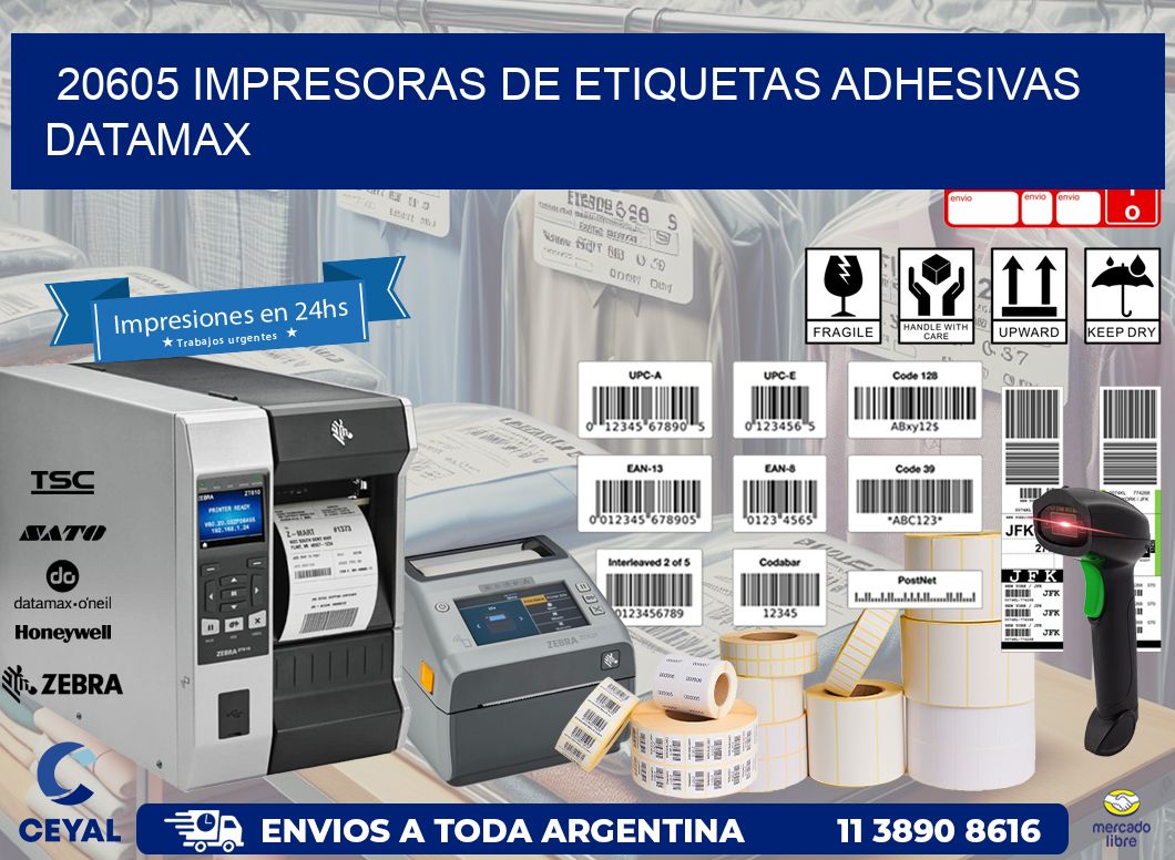 20605 impresoras de etiquetas adhesivas datamax