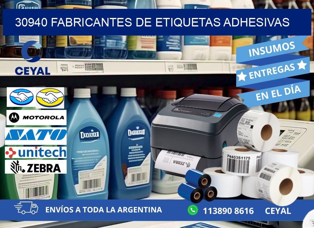 30940 Fabricantes de etiquetas adhesivas