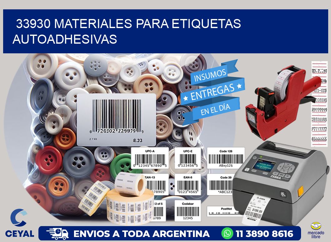 33930 materiales para etiquetas autoadhesivas