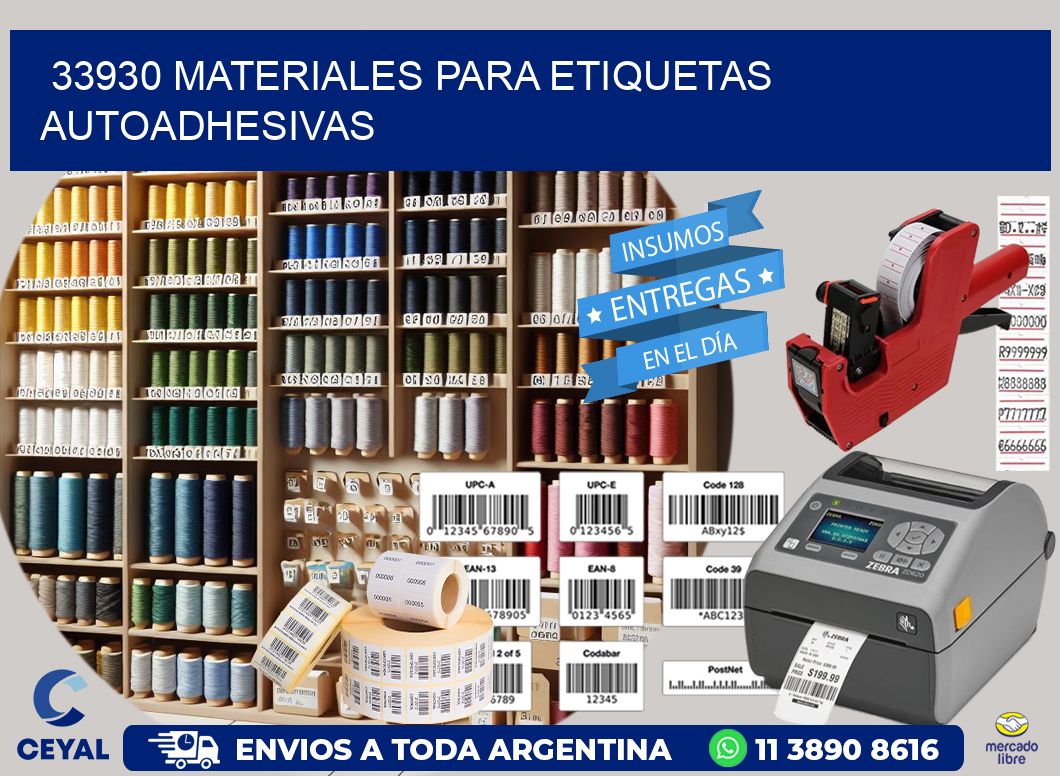 33930 materiales para etiquetas autoadhesivas