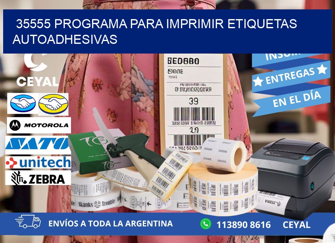 35555 Programa para imprimir etiquetas autoadhesivas