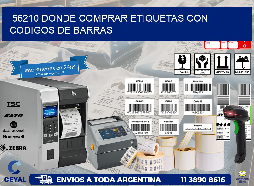 56210 Donde comprar etiquetas con codigos de barras