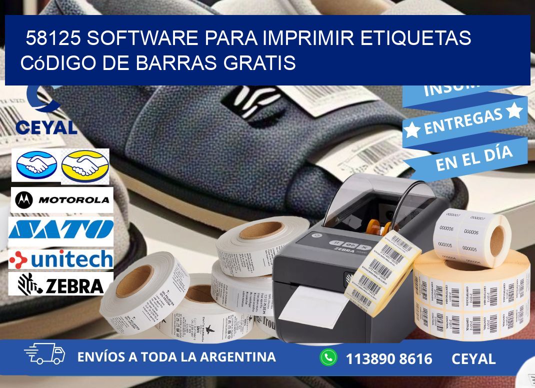 58125 Software para imprimir etiquetas código de barras gratis