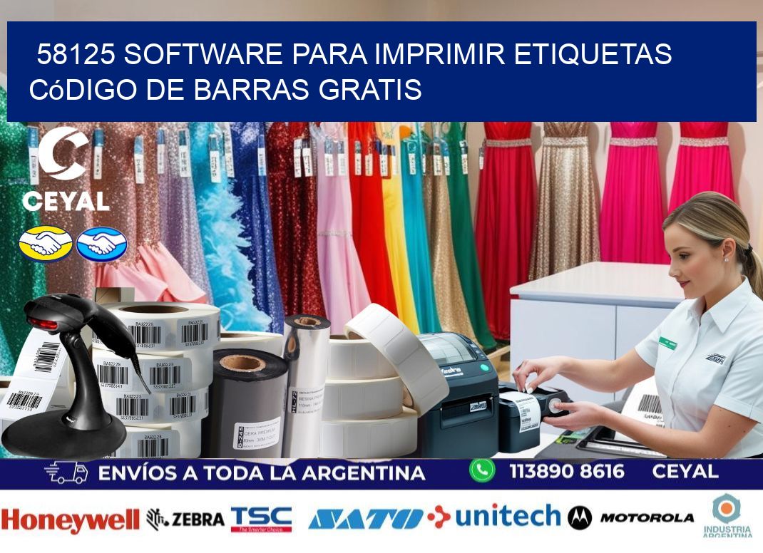 58125 Software para imprimir etiquetas código de barras gratis