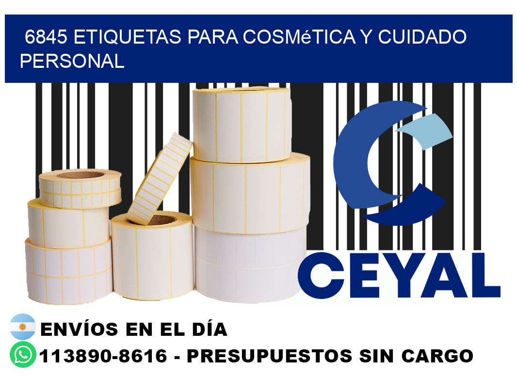 6845 Etiquetas para cosmética y cuidado personal