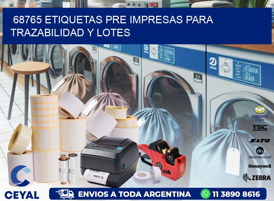 68765 etiquetas pre impresas para trazabilidad y lotes