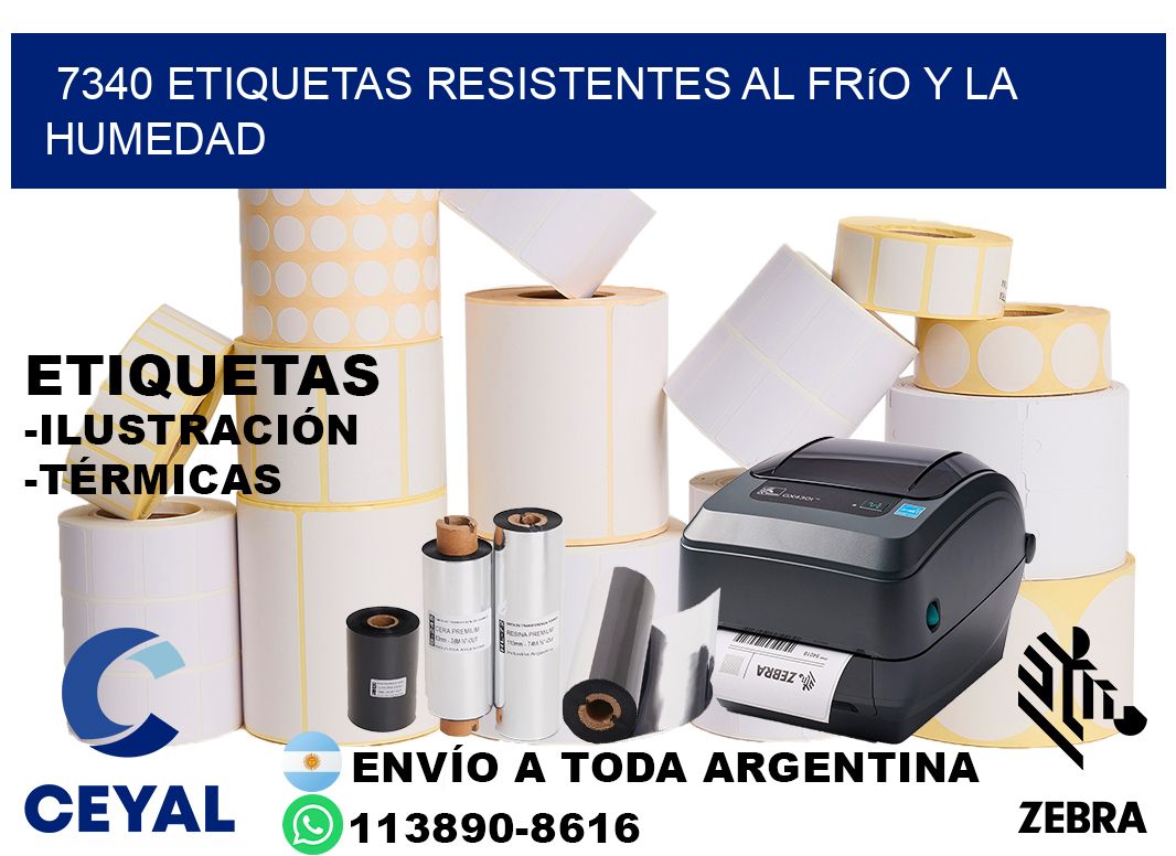 7340 Etiquetas resistentes al frío y la humedad