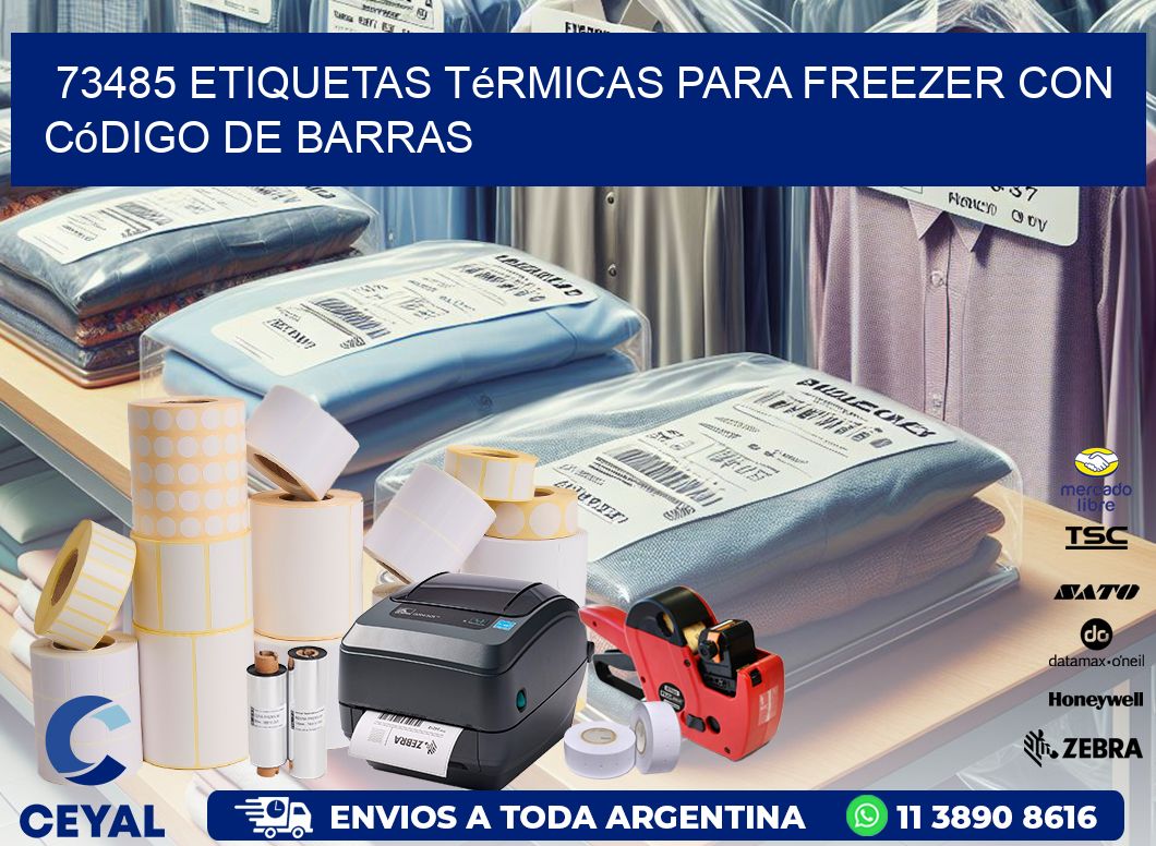 73485 etiquetas térmicas para freezer con código de barras