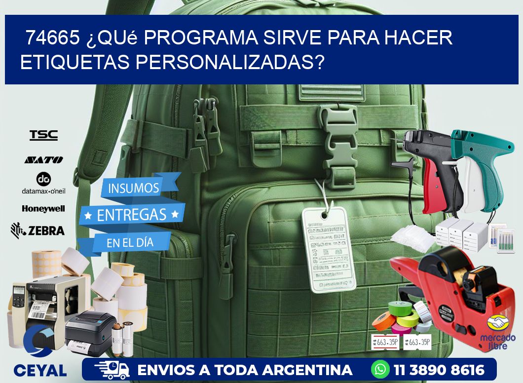 74665 ¿Qué programa sirve para hacer etiquetas personalizadas?