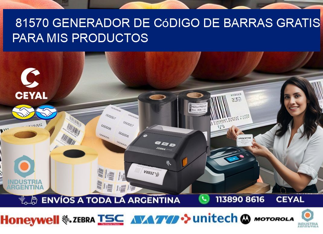 81570 Generador de código de barras gratis para mis productos