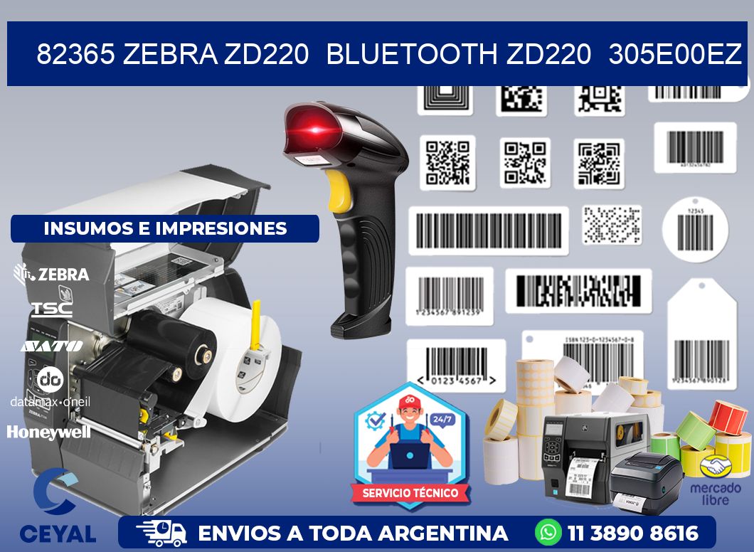 82365 Zebra ZD220 Bluetooth ZD220 305E00EZ