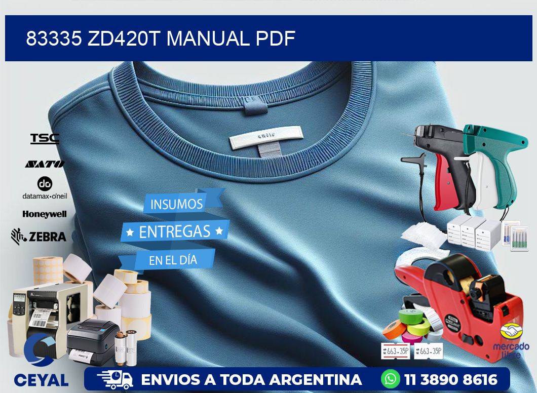 83335 ZD420t manual PDF