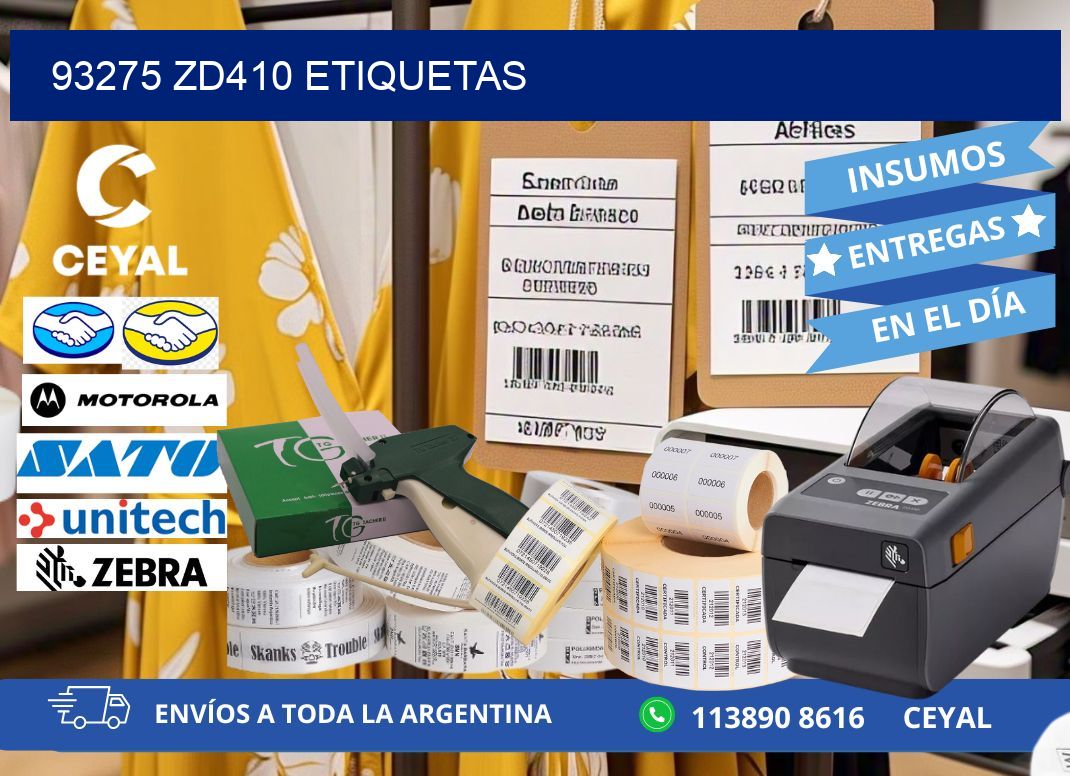 93275 ZD410 etiquetas