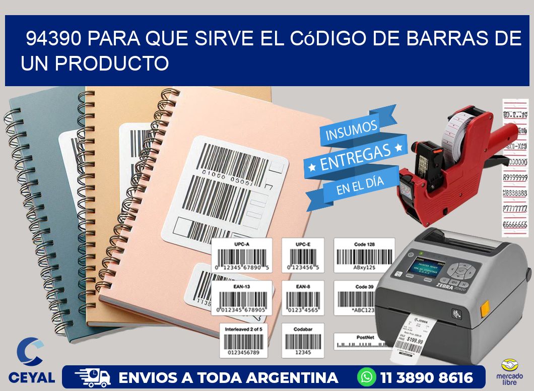 94390 Para que sirve el código de barras de un producto