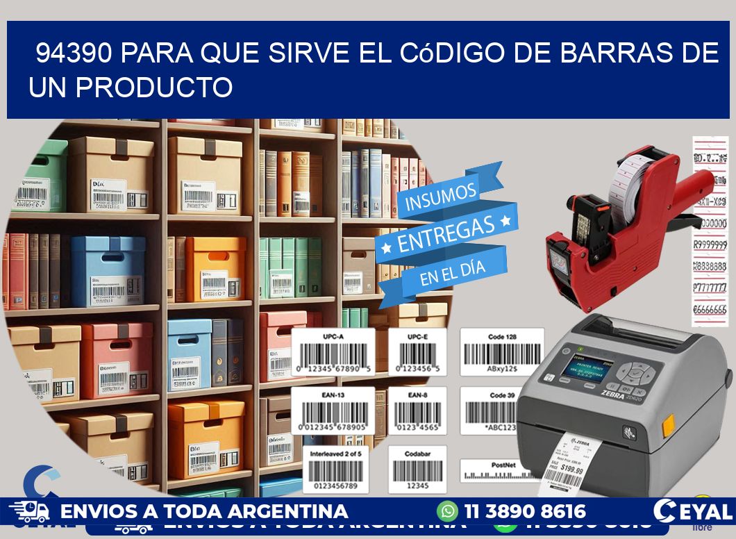 94390 Para que sirve el código de barras de un producto