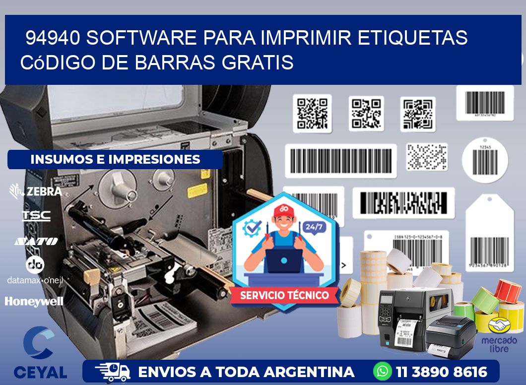 94940 Software para imprimir etiquetas código de barras gratis